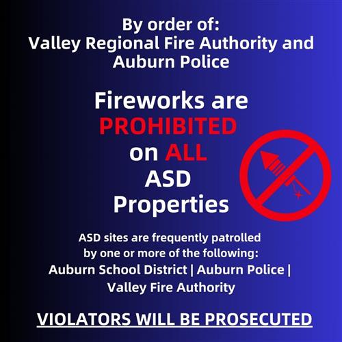  FIREWORKS ARE PROHIBITED ON THIS PROPERTY