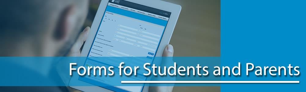Forms for Students and Parents Web Banner 