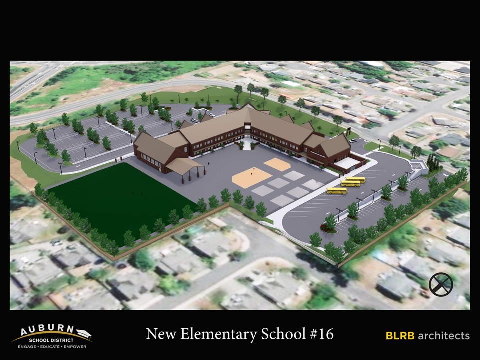 Rendering Elementary 16 Bus Area - Courtyard 