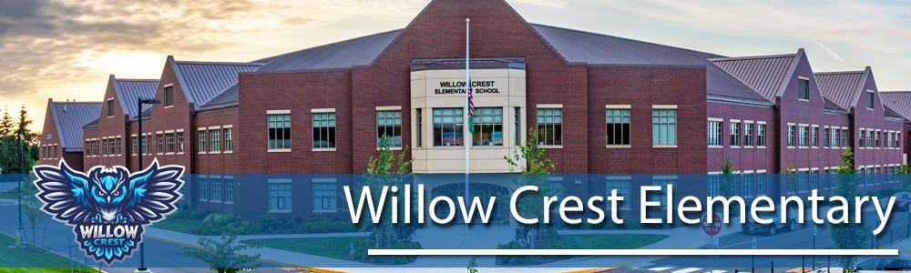Front of Willow Crest Elementary Web Banner