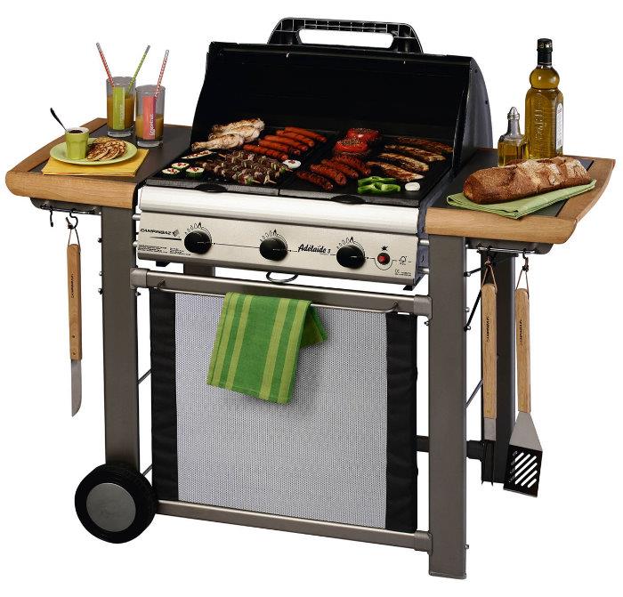 Barbecue with Utensils 