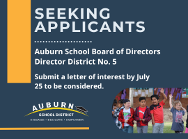  APPLICATION FOR BOARD REPRESENTATIVE FOR DIRECTOR DISTRICT NO. 5