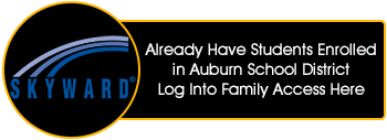 Pre-registration Web Button - Skyward option for students already enrolled in ASD.  