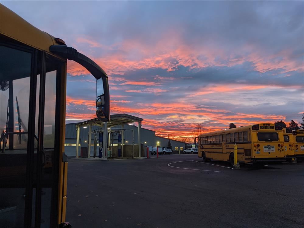 Auburn School District Transportation Bus Sunrise