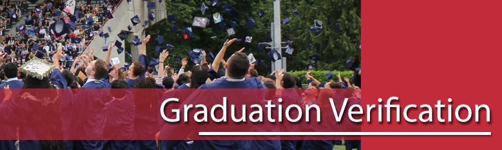 Graduation Verification Web Banner