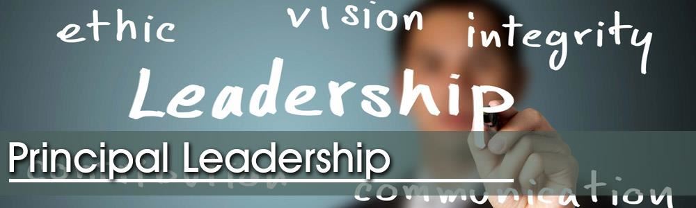 Principal Leadership Web Banner - leadership, ethic, vision, integrity, communication