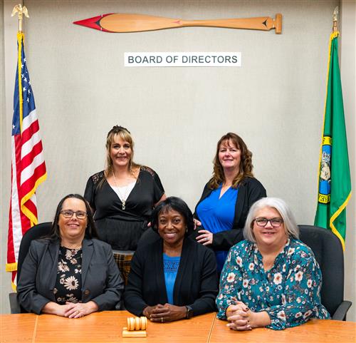 ASD Board of Directors: Valerie Gonzales, Tracy Arnold, Laura Theimer, Arlista Holman, Sheilia McLaughlin